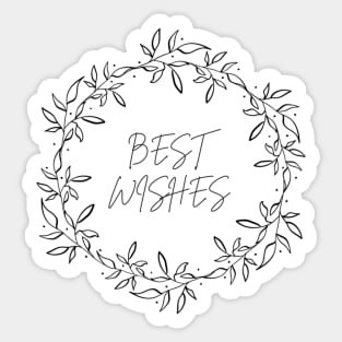 Best Wishes Simple Sticker